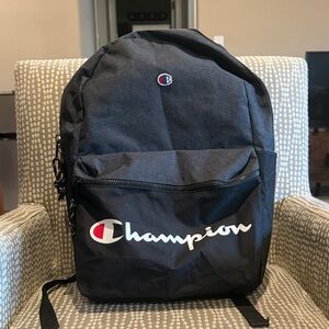 Champion Dark Gray Backpack with Logo